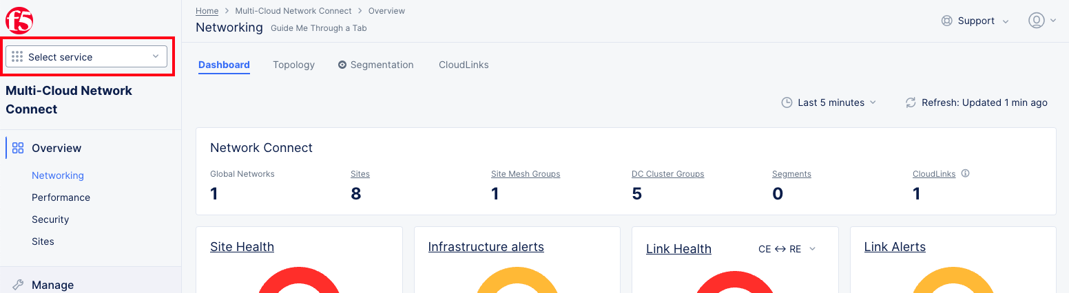 Figure: Select Workspace from Workspace Page