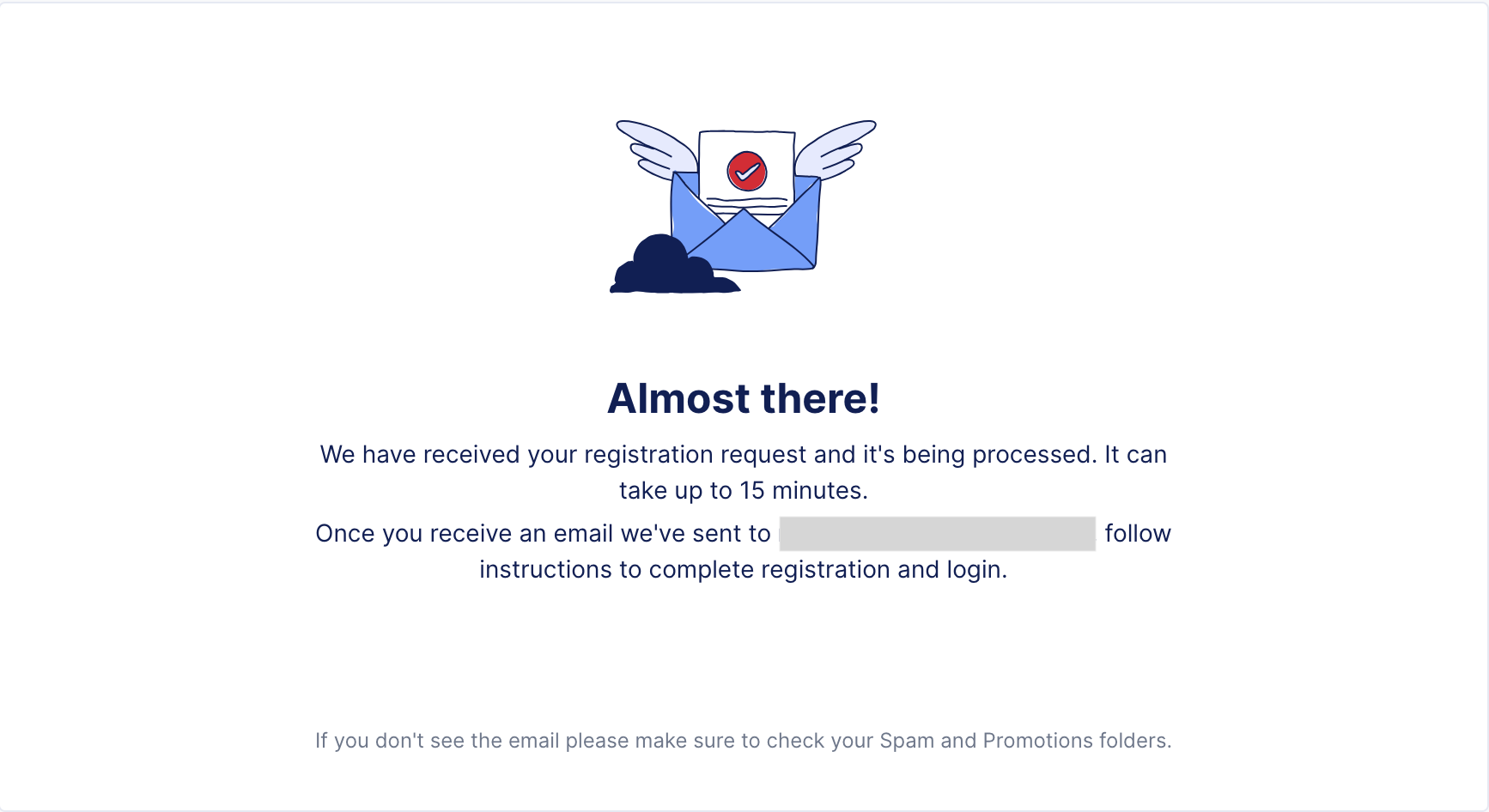 Figure: Confirmation Notification