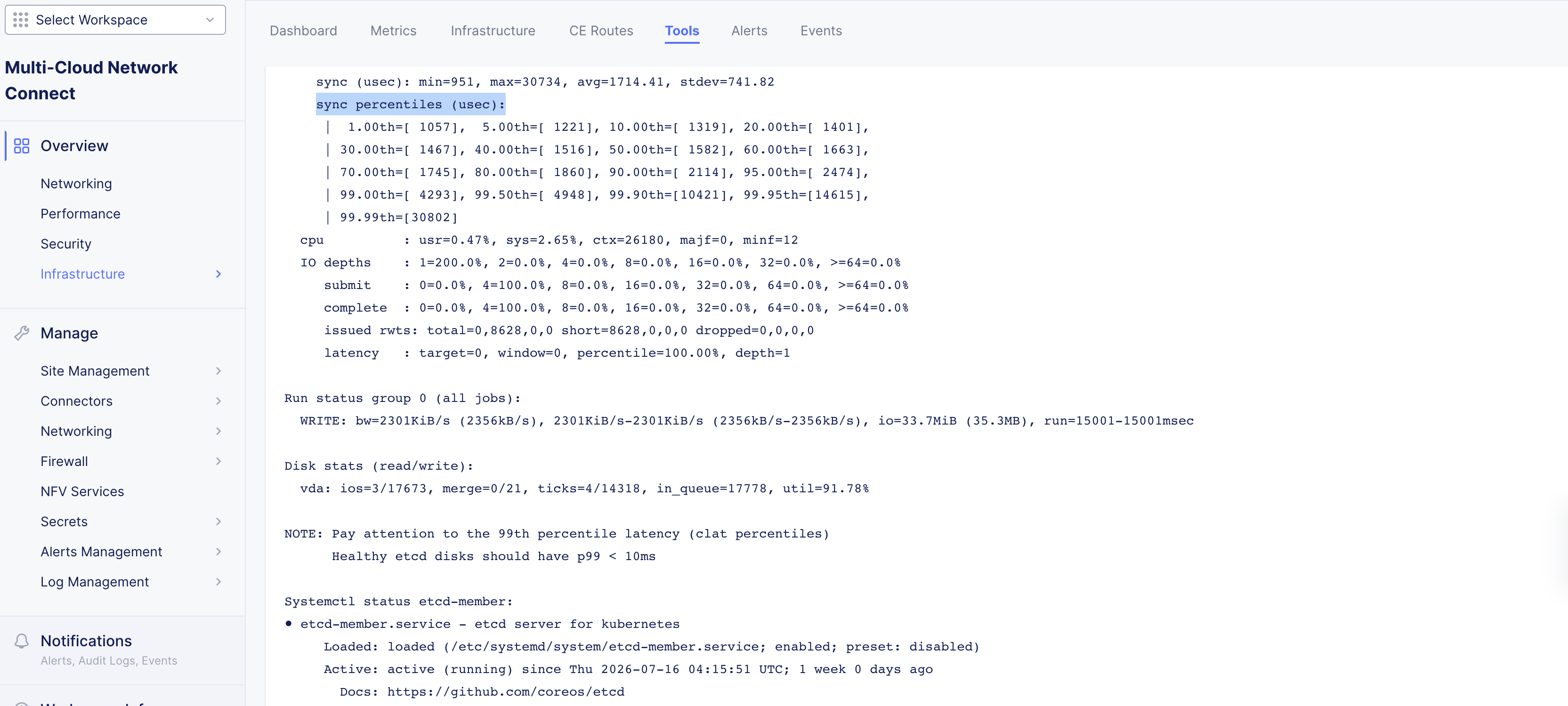Figure: Output for command